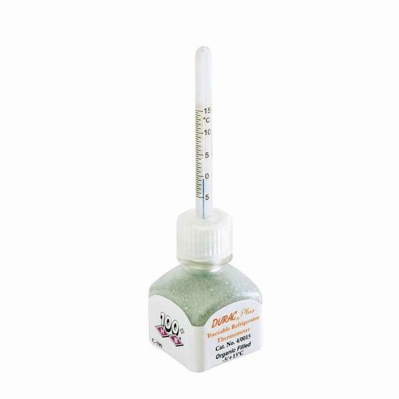 Durac Plus Liquid In Glass Thermometer,-5 to 15C B60600-0600