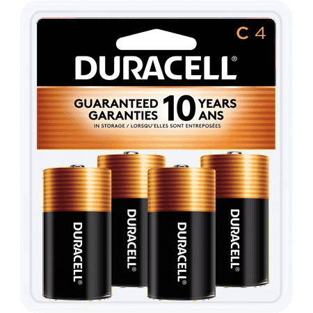 Duracell Coppertop C Alkaline Batteries 4/PK
