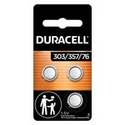 Duracell 1.5V Silver Oxide Button Battery 303/357, 3ct.