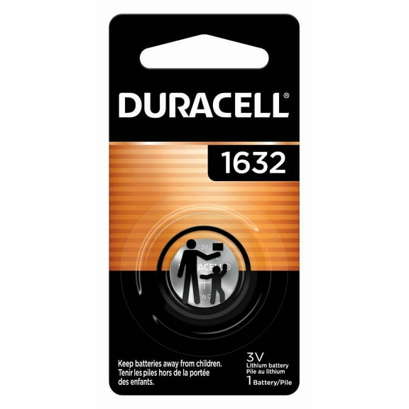 Duracell 1632 3V Lithium Battery for Home Devices, Equivalent to DL1632 and CR1632