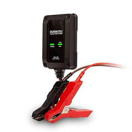 Duracell - 1 Amp Battery Charger, Maintainer and Reconditioner - Black