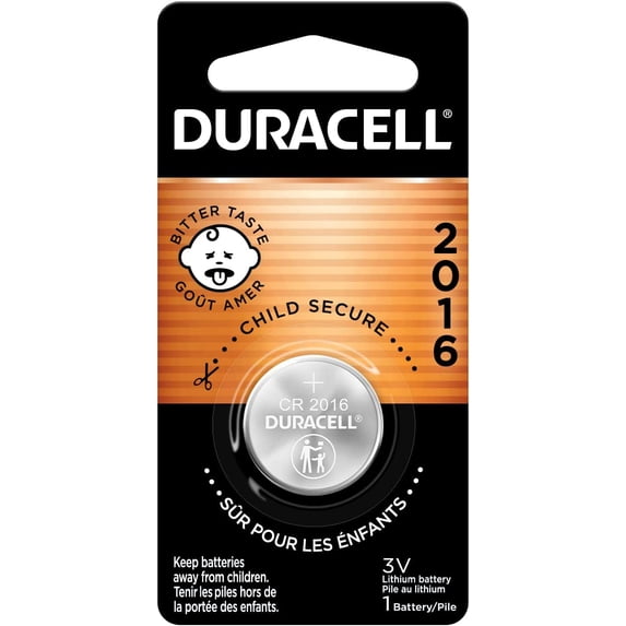 Duracell - 2016 3V Lithium Coin Battery - long lasting battery - 1 count