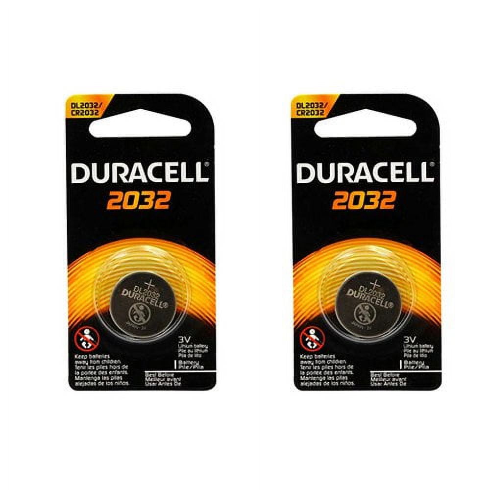Duracell 2032 3V Lithium Coin Battery long lasting battery 2 count New  Sealed 809302338329
