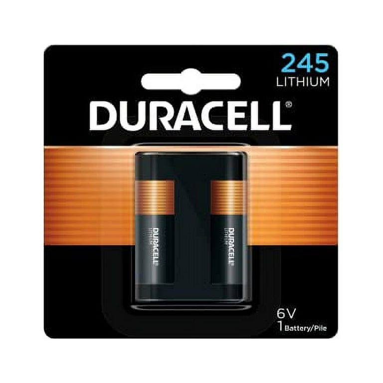 Duracell 245 6V Lithium Battery 1 Count Pack 245 6 Volt High Power Lithium Battery Long Lasting for Video and Photo Cameras Lighting Equipment and More Walmart