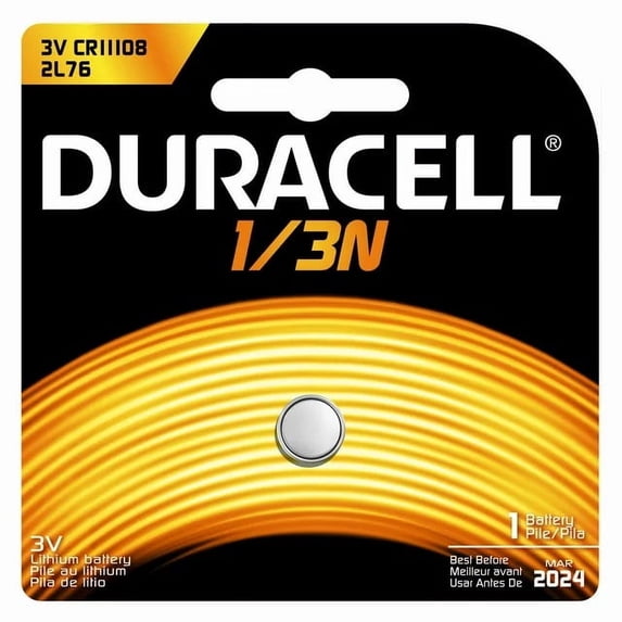 Duracell 3 Volt Lithium Batteries with Long-Lasting Power & Triple Corrosion Protection - Replaces 1/3N, DL1/3N & DL1/3NB - For Cameras, Glucometers, Calculators, Watches & Car Remotes - Pack of 6