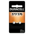 thumbnail image 1 of Duracell 377/376 Silver Oxide Button Batteries, 2 Count (Pack of 1), Battery with Long-Lasting Power for Watches, Calculators, and More, 1 of 3