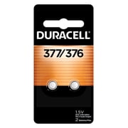 Duracell 376/377 Silver Oxide Button Battery for Home Devices, 2 Count
