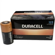 Duracell 3V CR123A Lithium Batteries, 12 Pack