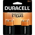 thumbnail image 1 of Duracell 9V Alkaline General Purpose Batteries, 2 Pack, 1 of 7