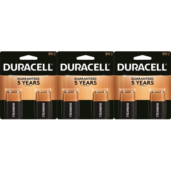 Duracell 9V Alkaline Batteries Exp. 2022 6 Pack