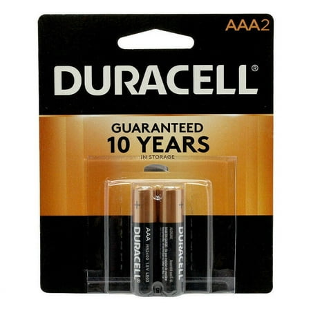Duracell AAA 2 Pack Coppertop Alkaline Batteries