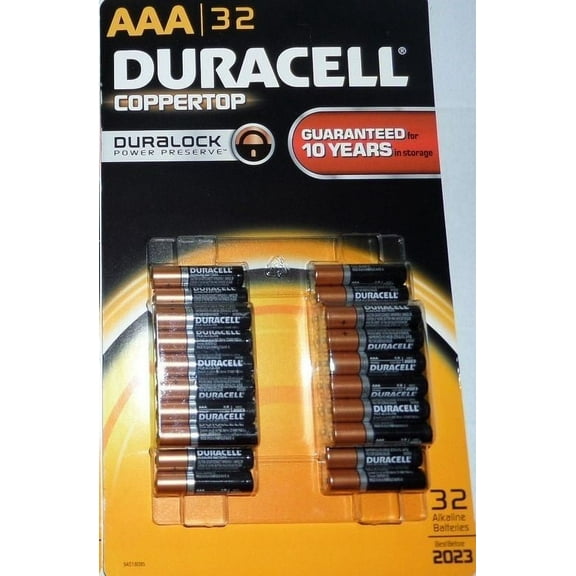 Duracell AAA Alkaline Batteries, 32 Ct
