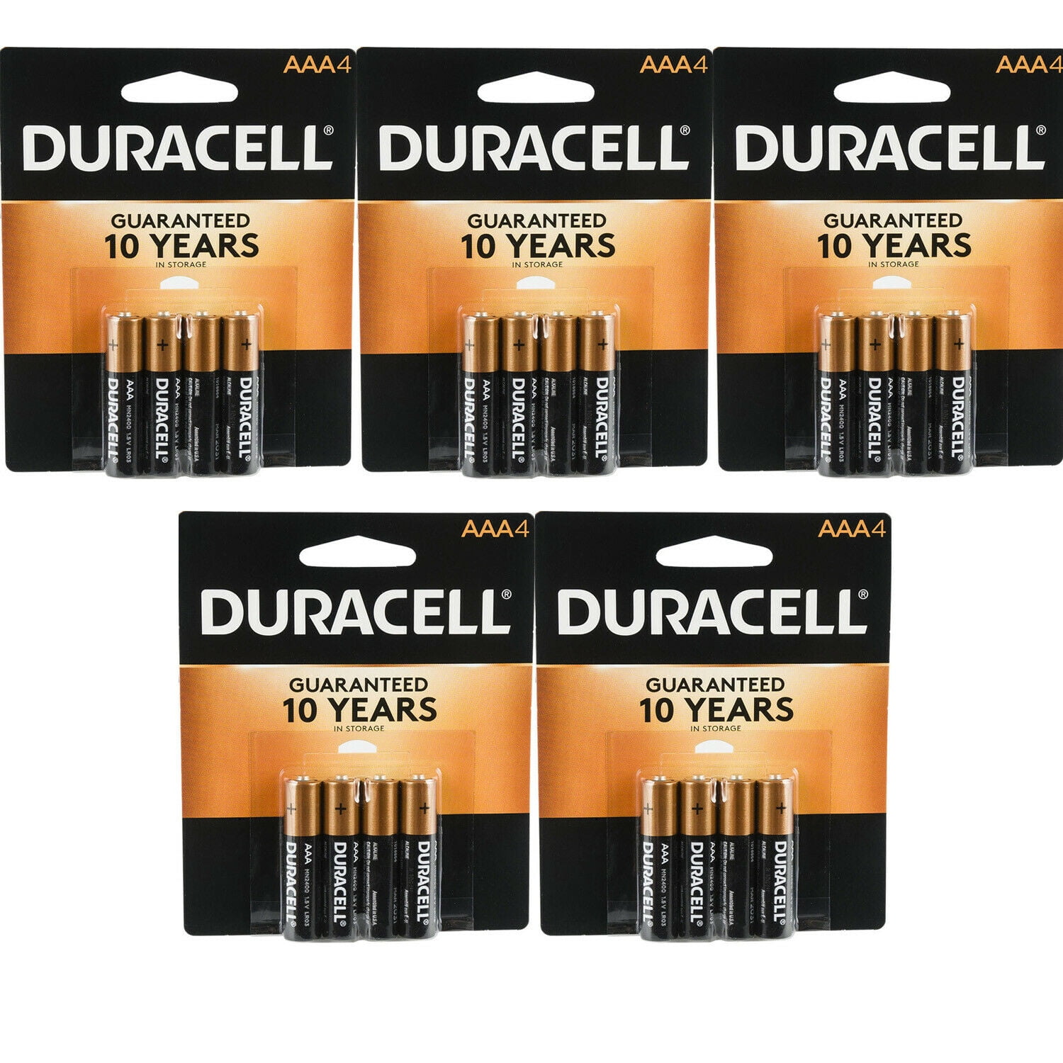 Duracell AAA Batteries Alkaline Copper Top Heavy-Duty (20 Pcs.)