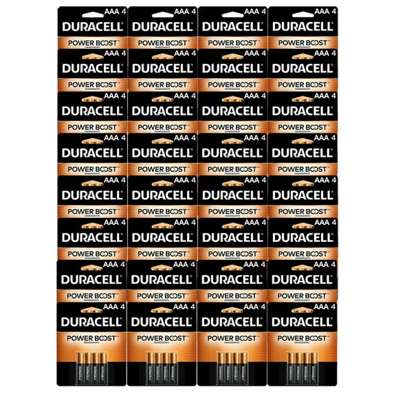 Duracell AAA Coppertop 1.5V Alkaline Batteries, Pack of 32