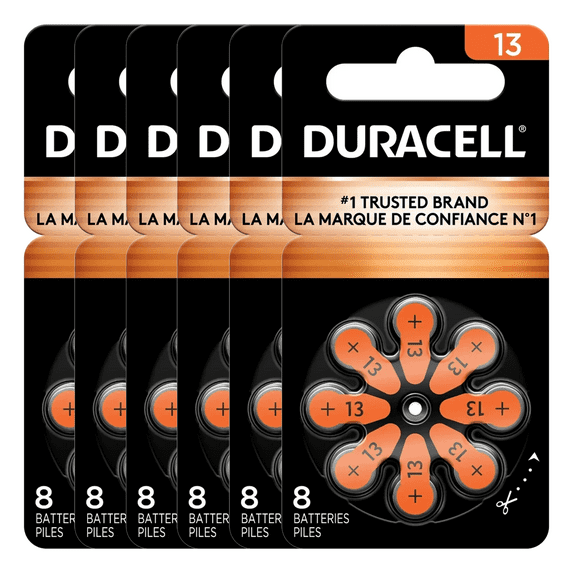 Duracell Activair Hearing Aid Batteries Size 13 -48 Batteries