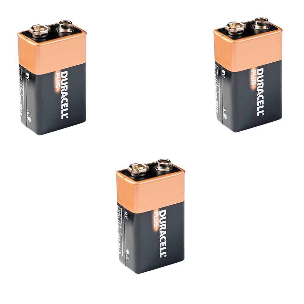 Duracell Alkaline Battery- 9V (Pack of 3) 