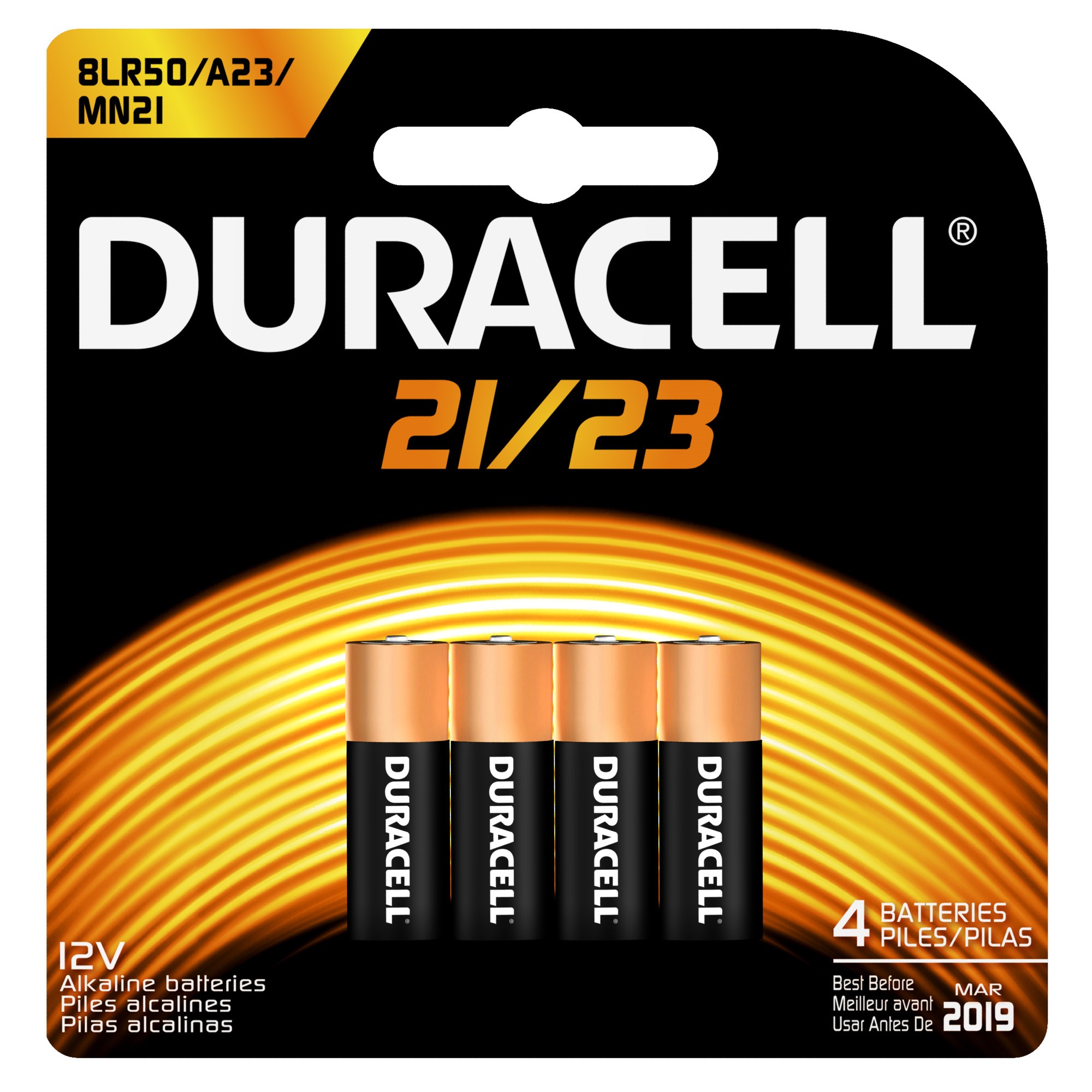 Confezione Da 5 Batterie Duracell MN21 A23 12V – Lunga Durata, Formato Blister