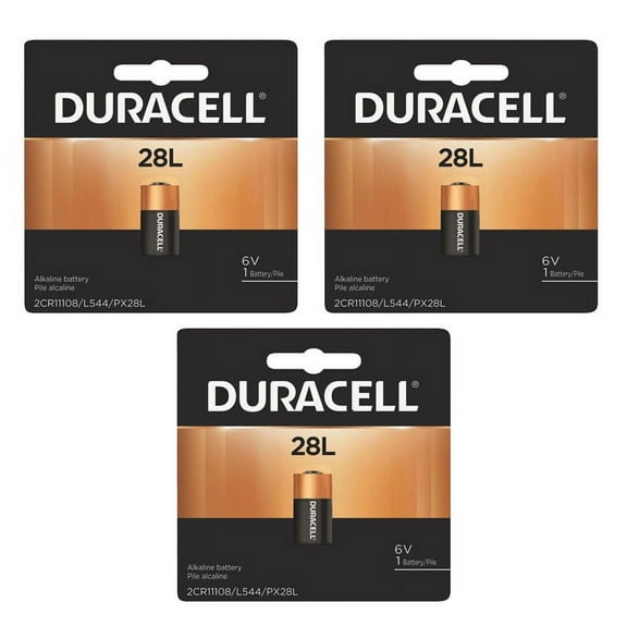 Duracell Battery 3-Pack Alkaline Size 28L 6V