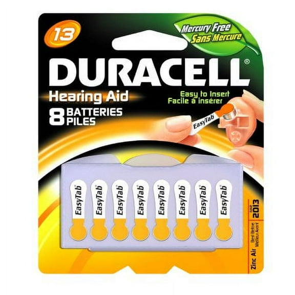 Duracell - Button Cell Lithium Battery, #13, 8/Pk DA13B8ZM09