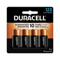 thumbnail image 1 of Duracell CR123A 3V Lithium Battery for Home Devices, 4 Count, 1 of 7