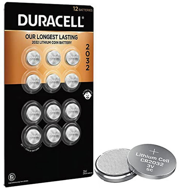 Duracell CR2025 3V Lithium Battery, Child Safety Features, 2 Count Pack,  Lithium Coin Battery for Key Fob, Car Remote, Glucose Monitor, CR Lithium 3