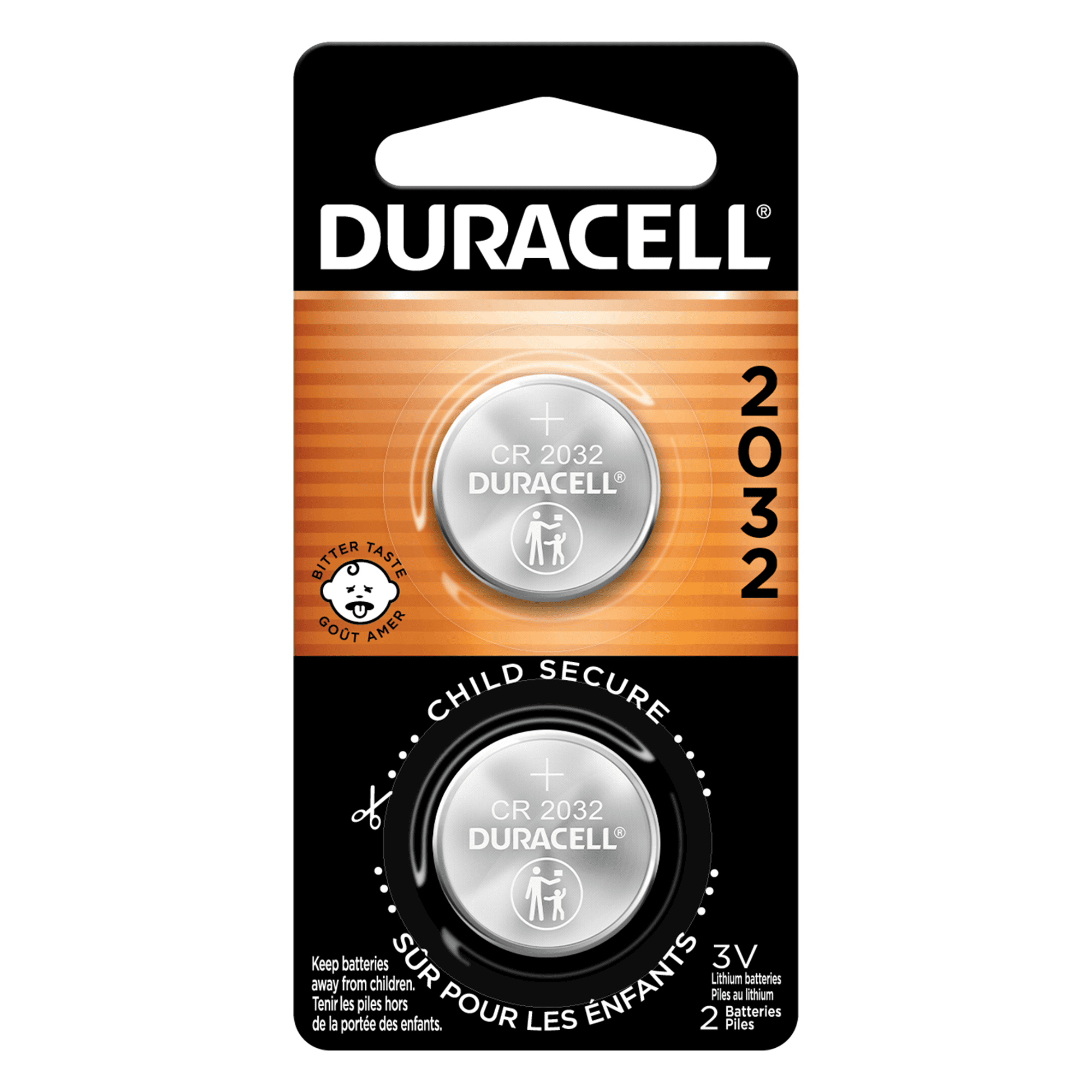 Apple Airtag Battery Duracell CR2032 Lithium coin cell battery 3V (2 pack)