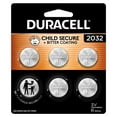 thumbnail image 1 of Duracell CR2032 3V Lithium Coin Battery with Child Safety Features, Compatible with Apple AirTag, Key Fob, Car Remote, Glucose Monitor, and other Devices, CR Lithium 3 Volt Cell (6 Count Pack), 1 of 10