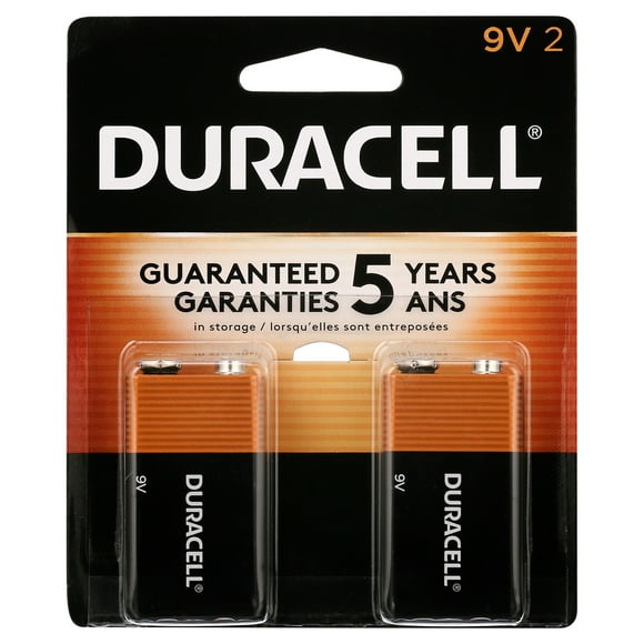 Duracell Coppertop 9V Alkaline Batteries 2/PK