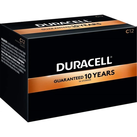 Duracell CopperTop - 12 Pack Alkaline C Batteries, Long Lasting Power
