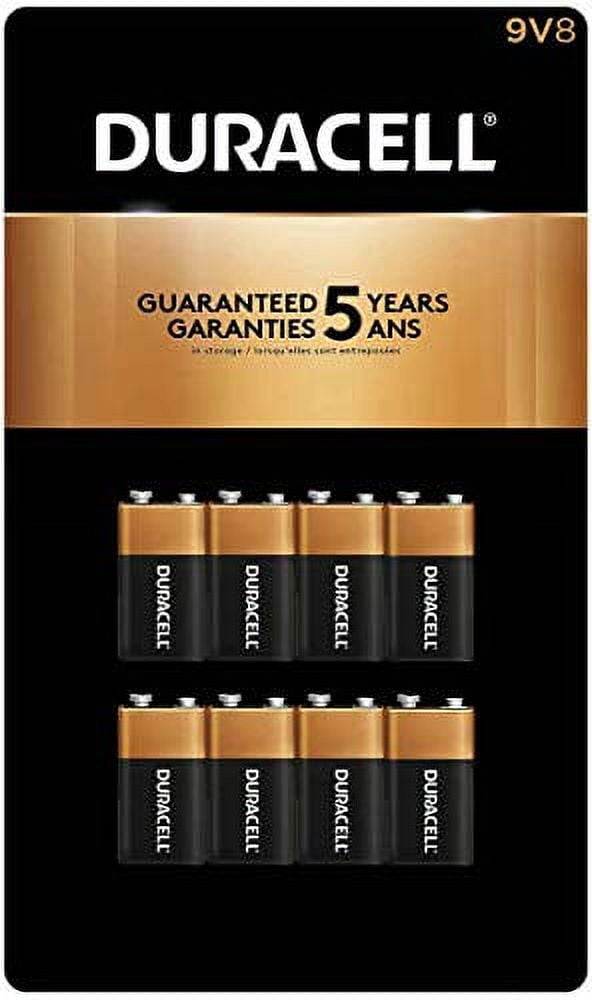 Duracell 9V Alkaline Batteries 8 Pack, Expiry 2030 or later