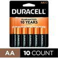 thumbnail image 1 of Duracell - CopperTop AA Alkaline Batteries - long lasting, all-purpose Double A battery for household and business - 10 Count, 1 of 8