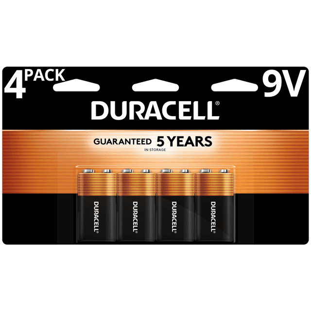 Duracell CopperTop Alkaline, 9V Batteries, 8 Count (2 X 4 Packs