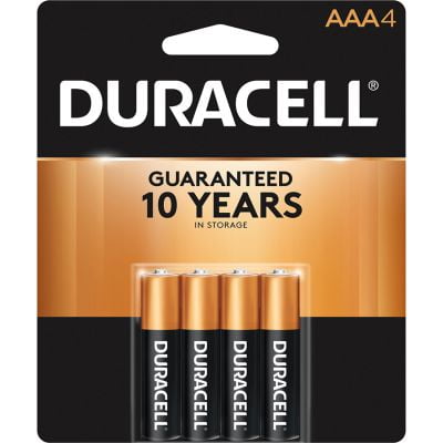 Duracell Coppertop AAA Batteries with Power Boost Ingredients, 10 Count  Pack Triple A Battery with Long-lasting Power, Alkaline AAA Battery for