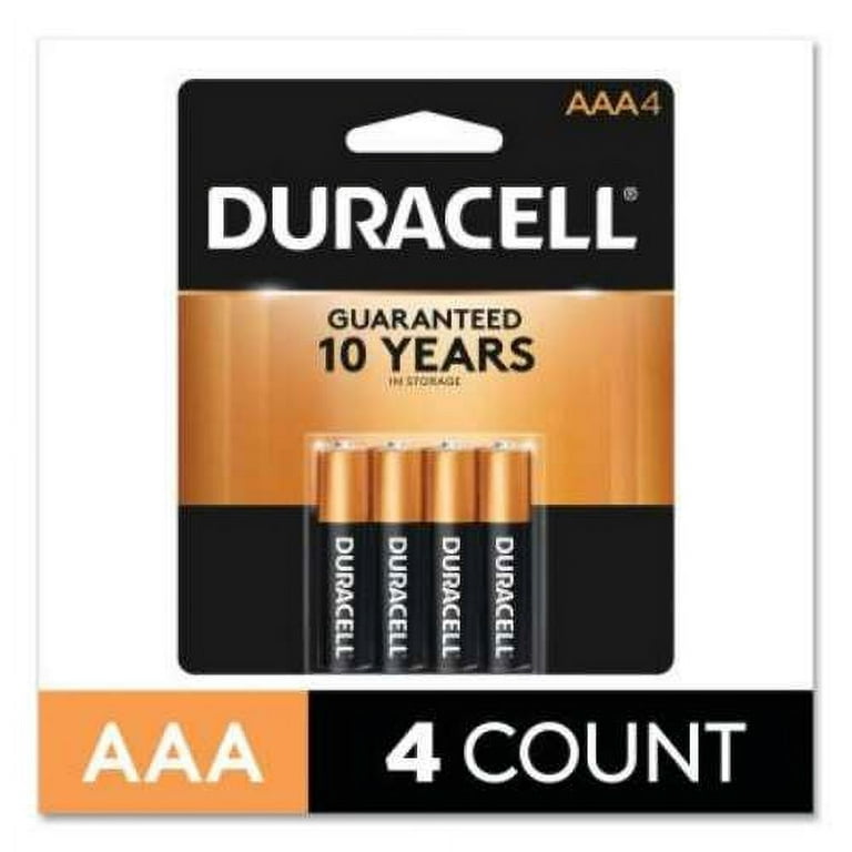 Duracell Coppertop Alkaline, AAA Batteries, 4 Pack