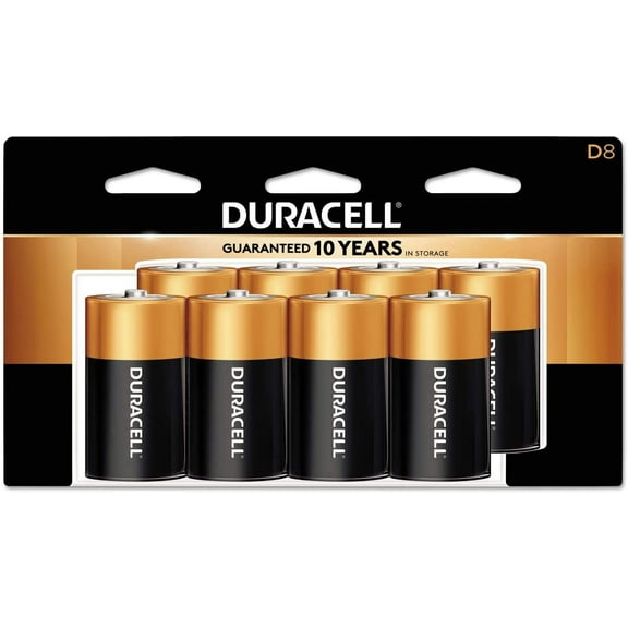 Duracell - CopperTop D Alkaline Batteries with recloseable Package - Long Lasting, All-Purpose D Battery for Household and Business - 24 Count
