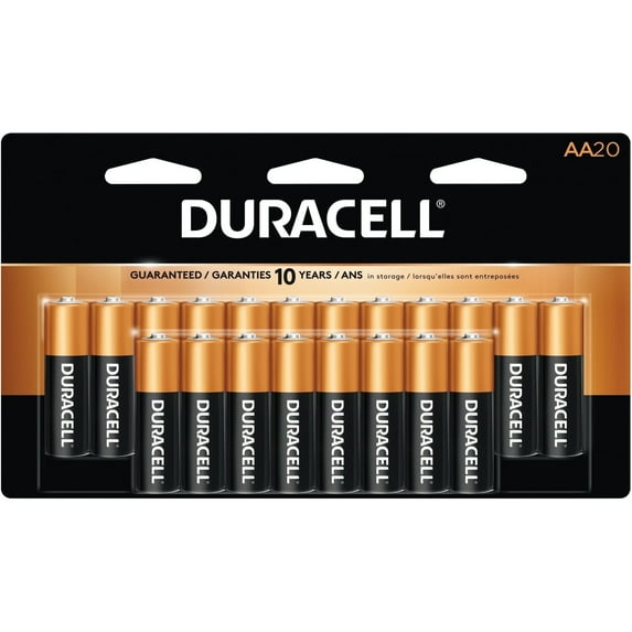 Duracell CopperTop MN1500B20Z AA alkaline general purpose battery 20 pack