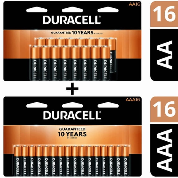 Duracell Coppertop AA & AAA Batteries (32 Pack)