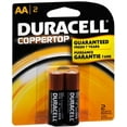 thumbnail image 1 of Duracell Coppertop AA Alkaline Batteries 1.5 Volt 2 Each (Pack of 2), 1 of 1