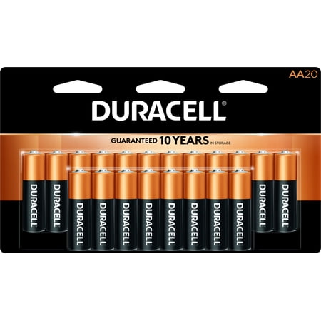 Duracell, Coppertop, AA Battery, Long Lasting, 1.5 V, 20 Pack, Non Rechargeable