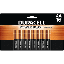 Duracell Coppertop AA Battery with POWER BOOST™, 16 Pack Long-Lasting Batteries