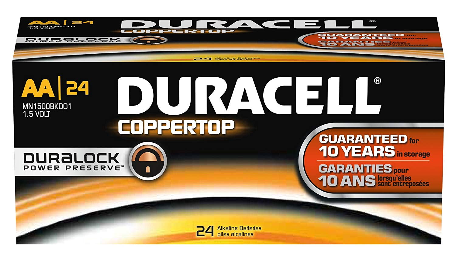 Duracell Coppertop AA Batteries with Power Boost Ingredients, 20 Count Pack  Double A Battery with Long-lasting Power, Alkaline AA Battery for