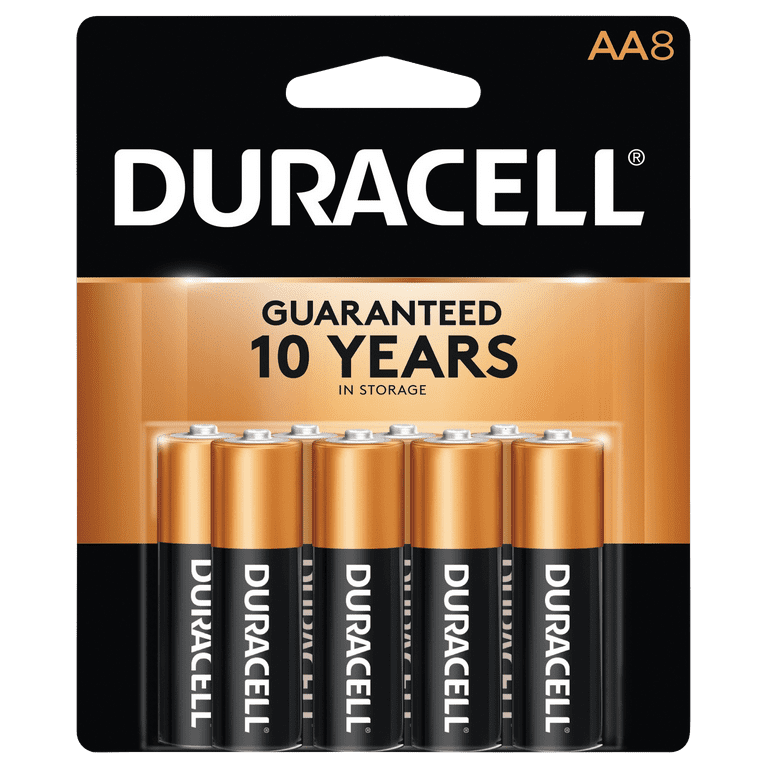 Duracell 1.5V Coppertop Alkaline AA Batteries 8 Pack