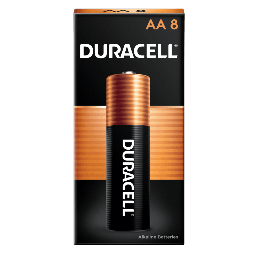 Duracell Coppertop AA Battery with POWER BOOST, 8 Pack Long-Lasting Batteries