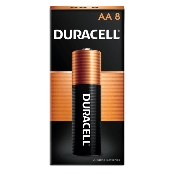 Duracell Coppertop AA Battery with POWER BOOST, 8 Pack Long-Lasting Batteries