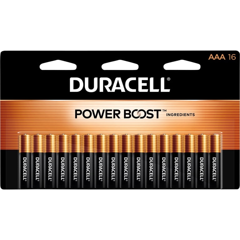 Duracell Coppertop AAA Alkaline Batteries, Long-Lasting, 16-Pack