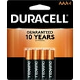 thumbnail image 1 of Duracell Coppertop AAA Batteries, 4-Count (Pack of 2), 1 of 5