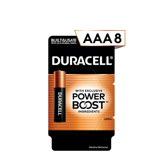 Duracell Coppertop AAA Alkaline Batteries 08/PK
