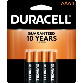 Duracell Coppertop AAA Battery with POWER BOOST, 4 Pack Long-Lasting Batteries