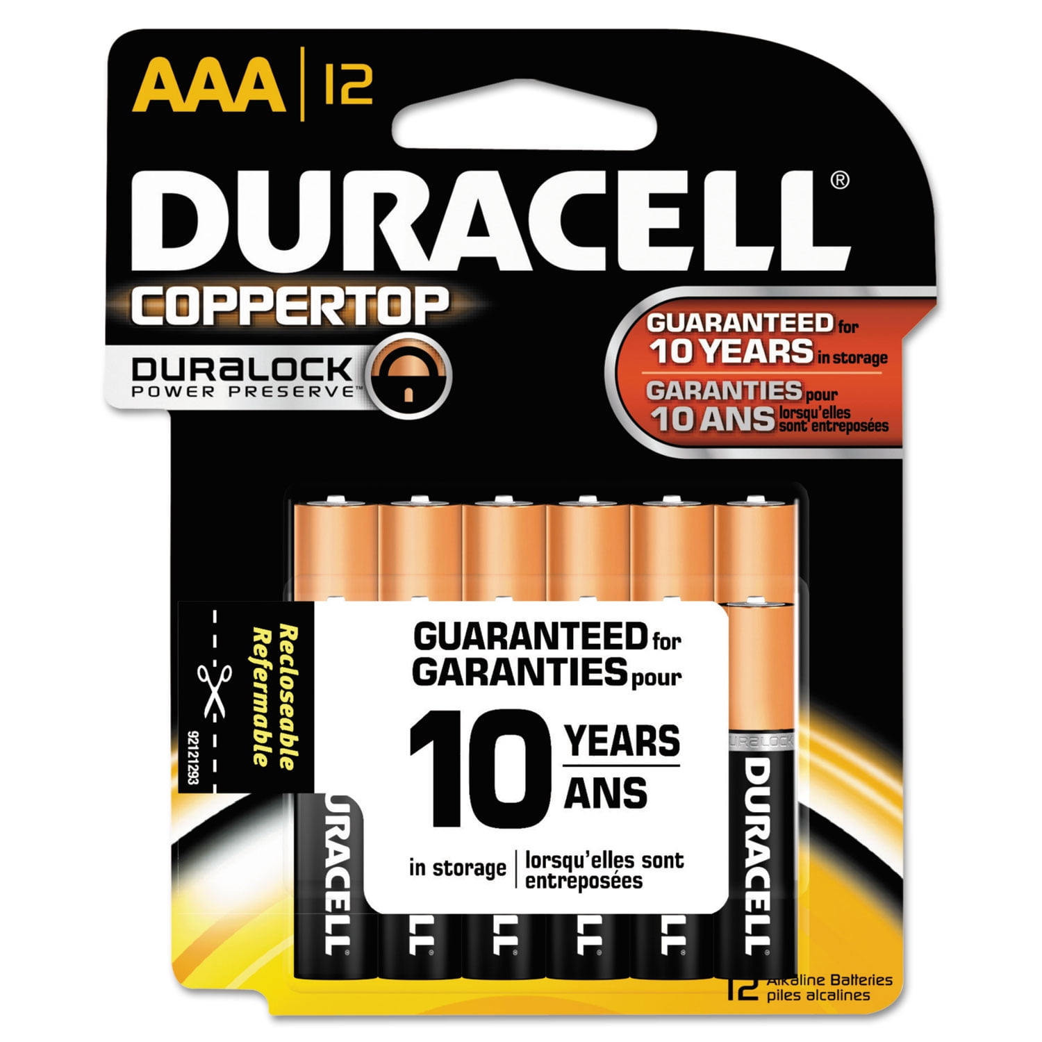 Duracell Plus, lot de 12 piles Type AAA