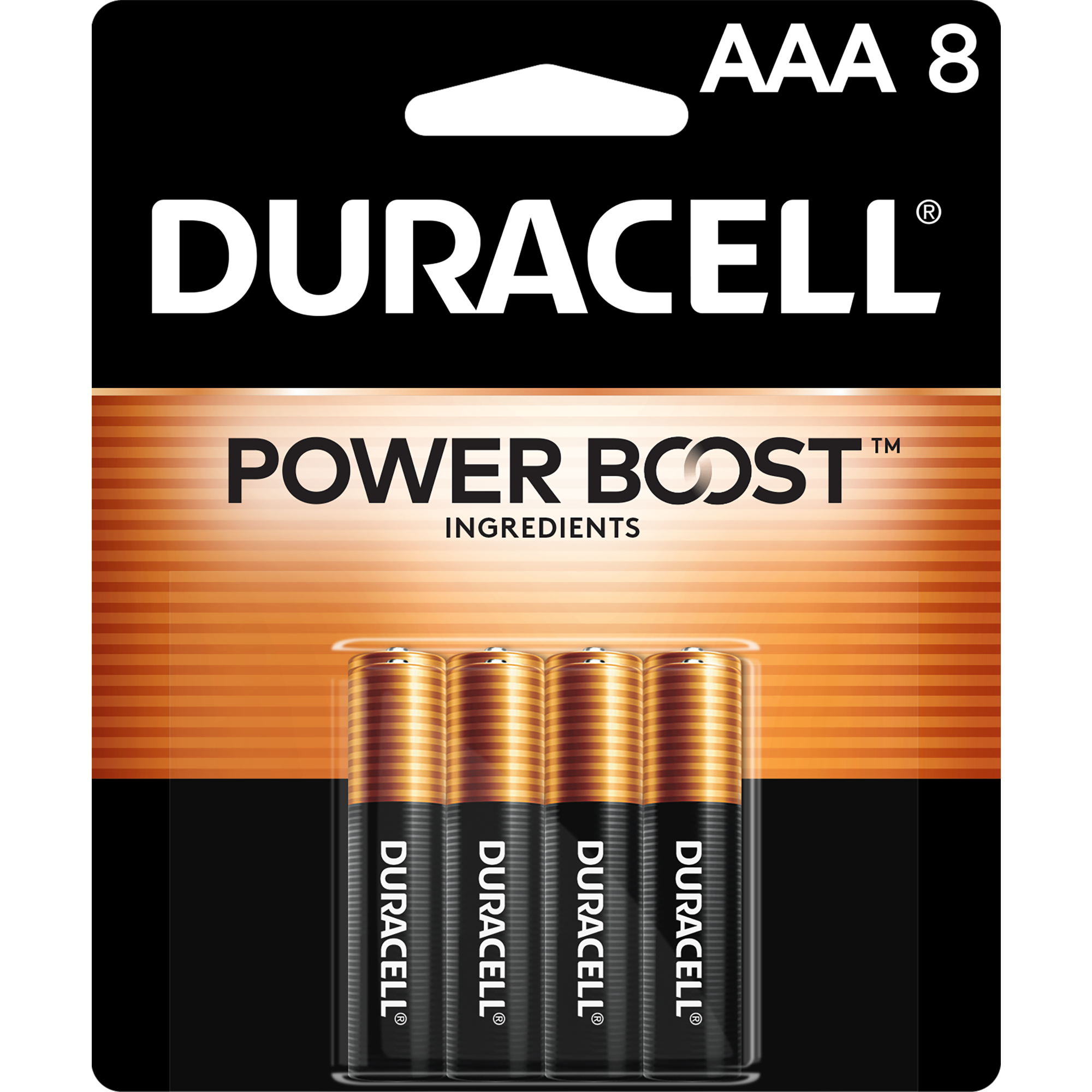 Duracell Coppertop Alkaline AAA Batteries, 8 Pack